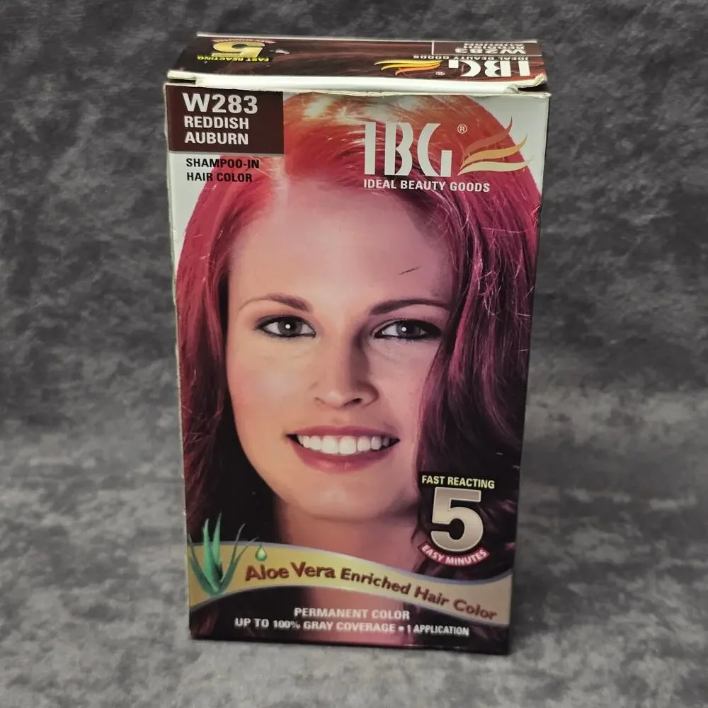 IBG Ideal Beauty Goods W283 Reddish Auburn Shampoo In Permanent Hair Color Aloe